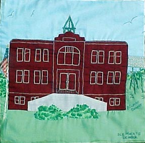 Des Moines School (brick) quilt square
