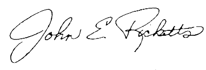 Signature of John E. Ricketts