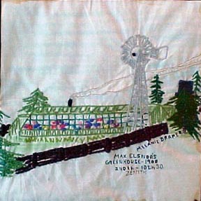 Max Elsner's Greenhouse quilt square