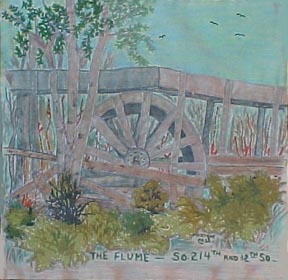 The Flume quilt square