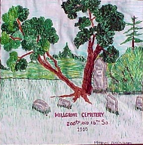 Hill Grove Cemetery quilt square