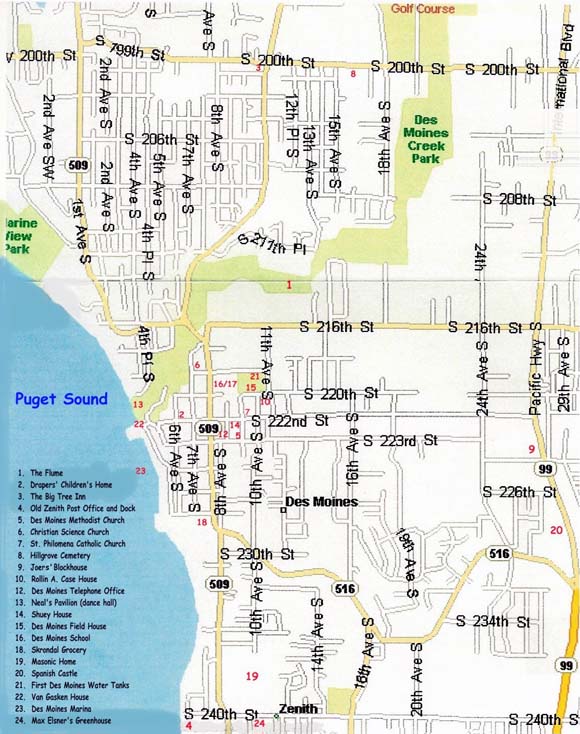 Map of the Landmarks