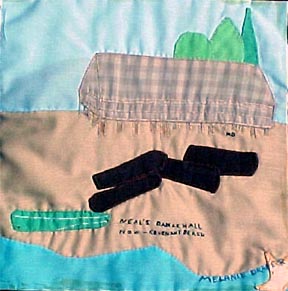 Neal's Pavilion (dance hall) quilt square