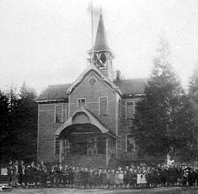 Des Moines School (wooden) photo