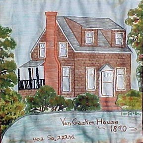 Van Gasken House quilt square
