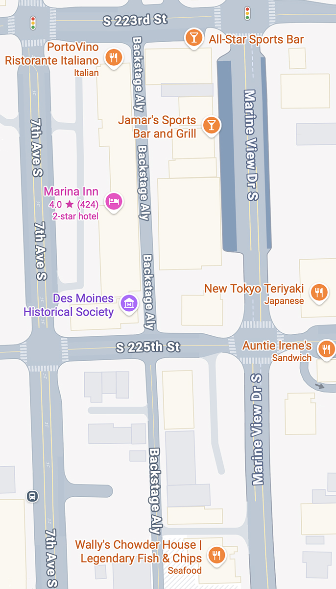 Street Map of the immediate vicinity around the museum