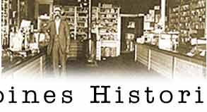 Interior of Rudberg's General Store with owner Peter Rudberg