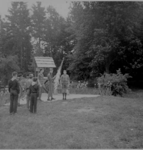 Boy Scouts at Hillgrove Cemetery on Memorial Day 1965
