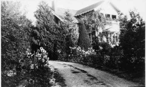 Baumann House with Trees - 1940s