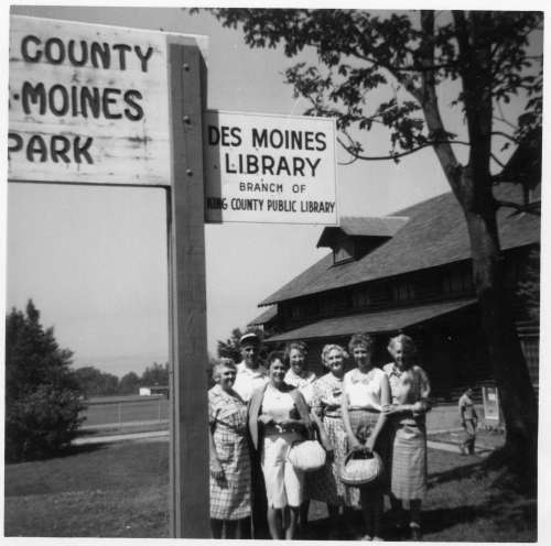 Women's Society picnic at Field House / Library 1960s